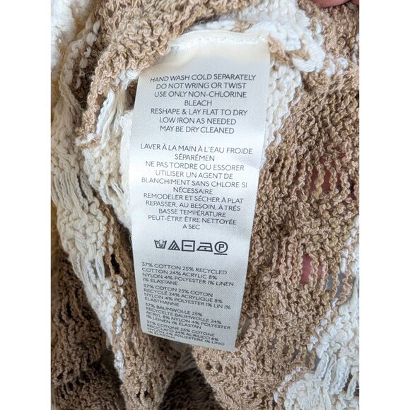 Anthropologie Pilcro Sweater Womens Medium Striped Longline Stitch Pullover NWOT - Picture 5 of 8